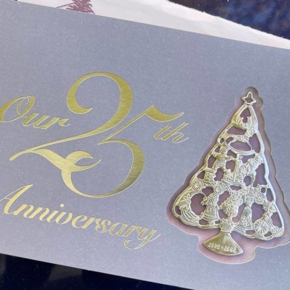 Hallmark Ornament Collectors Club 25th Anniversary Christmas 1973-98 Tree VTG